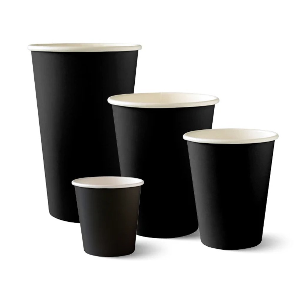 Black BioCups - Single Wall - TEM IMPORTS™