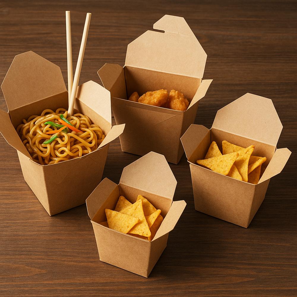 Takeaway paper Noodle & Snack Boxes