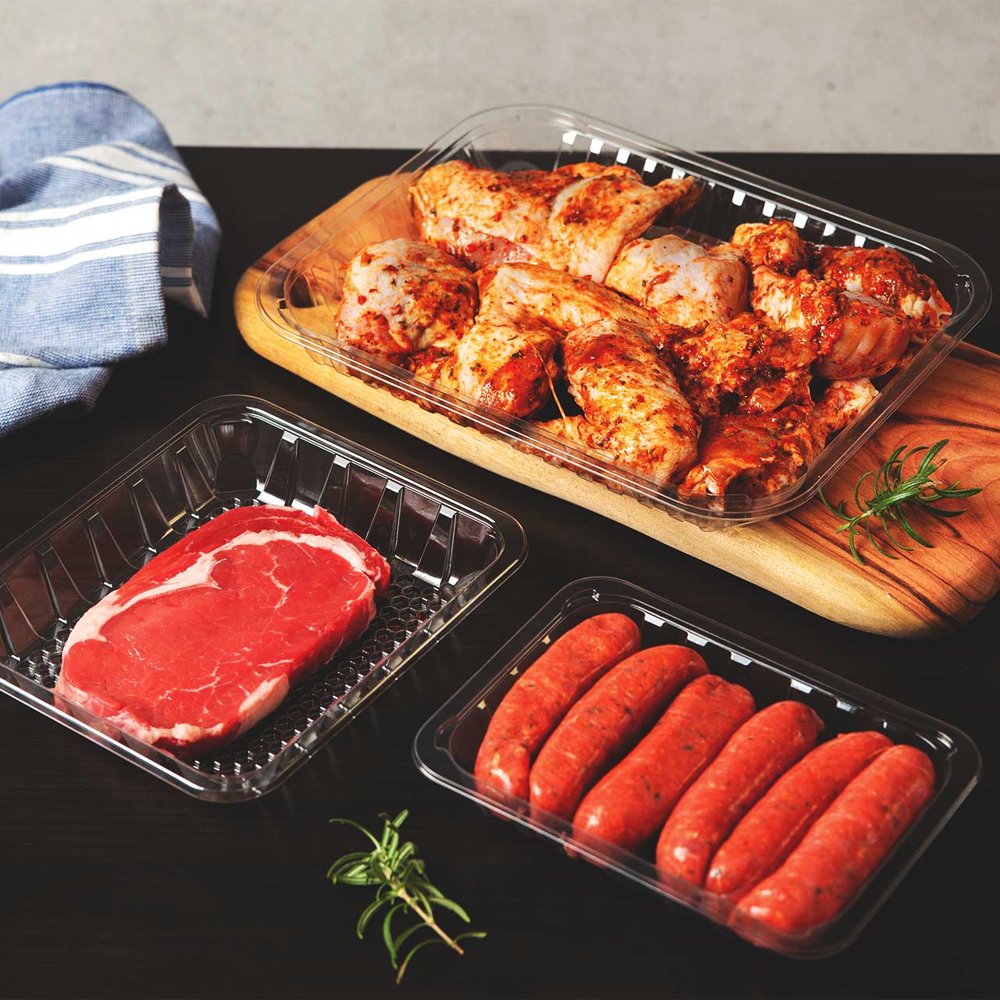 Clear LiquidLock RPET Trays TEM IMPORTS™