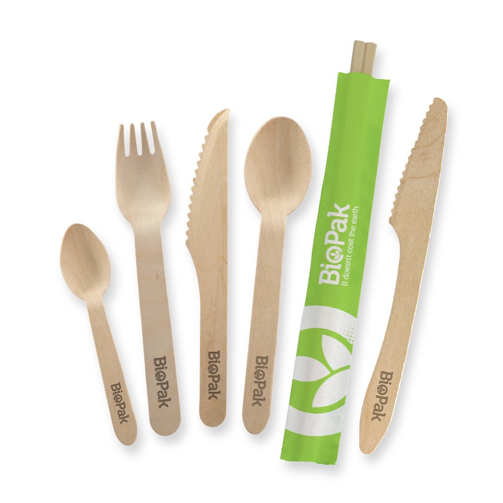Coated FSC® Wooden BioCutlery - TEM IMPORTS™
