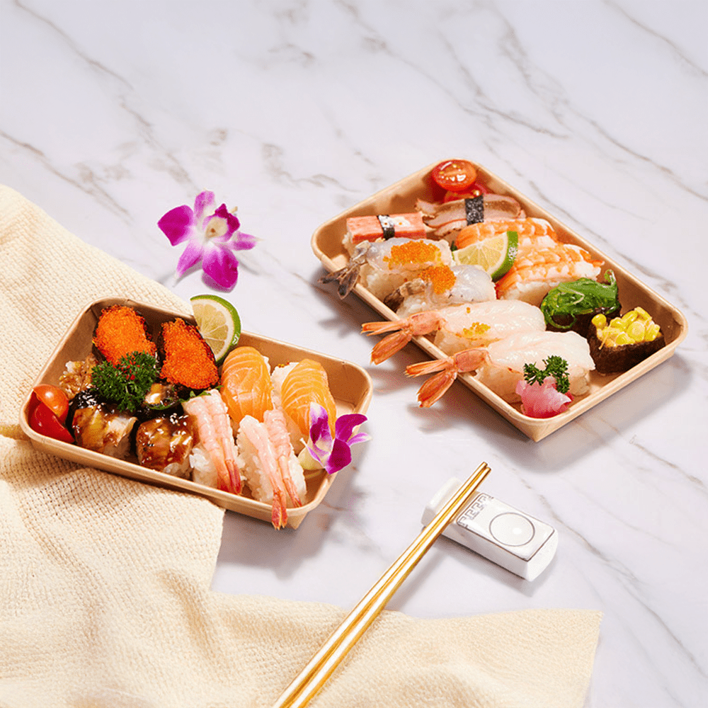 Paper Sushi Trays & Lids - TEM IMPORTS™