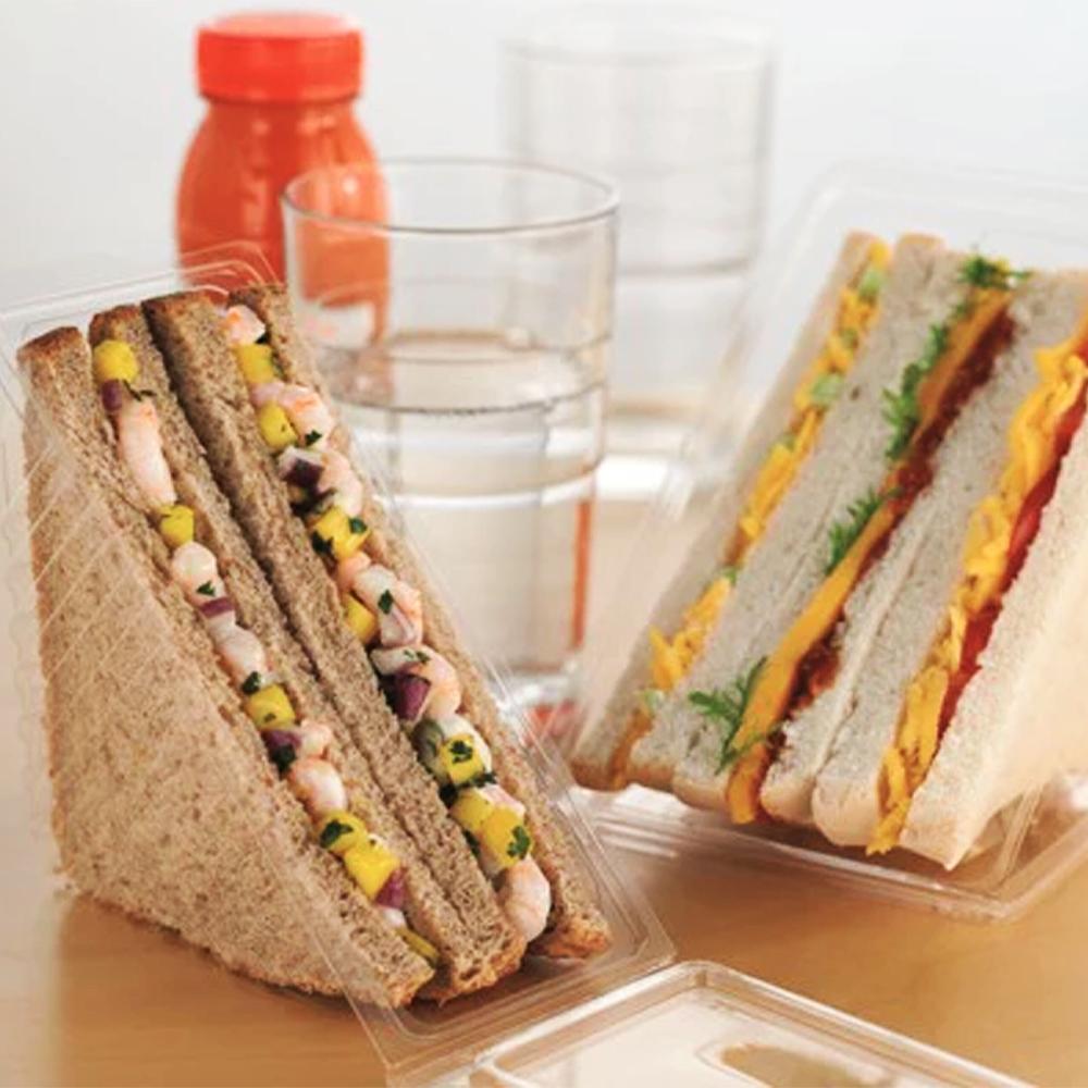 PET Plastic Sandwich Wedges