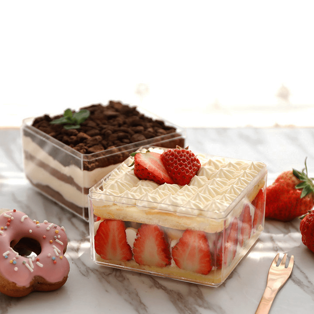 Square Acrylic Containers - TEM IMPORTS™