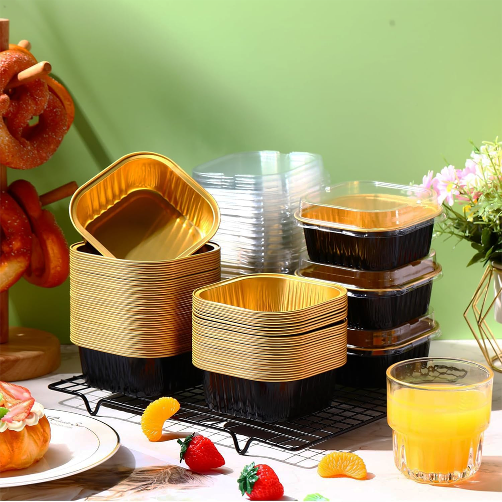 Square Foil Baking Container - TEM IMPORTS™