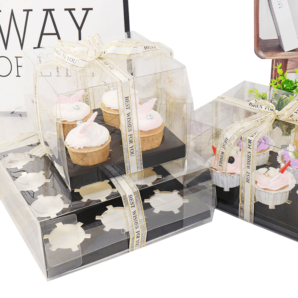 Transparent Cupcake Boxes - TEM IMPORTS™
