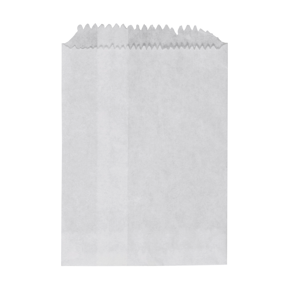 1/4 Flat Paper Bag White