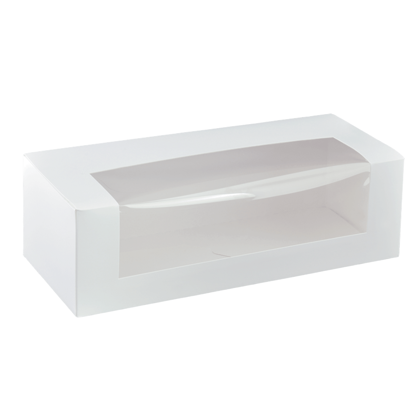 10 Inch Long Patisserie White Window Box - 300/CTN - TEM IMPORTS™