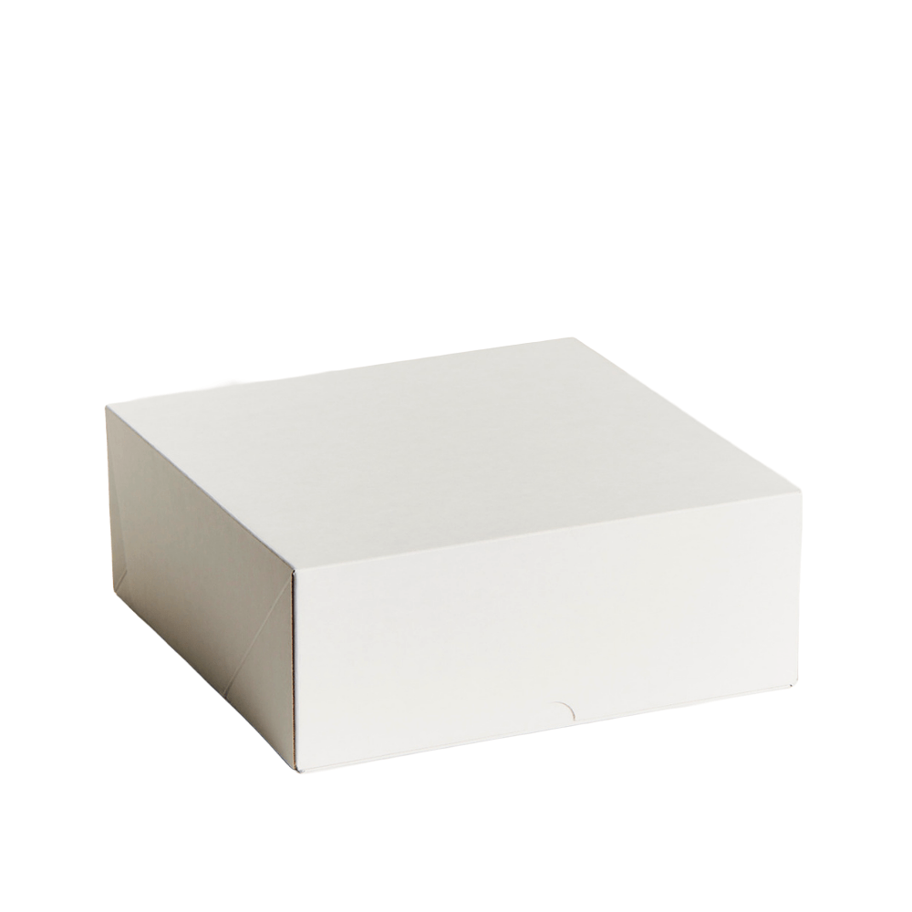 10" Inch Tall Easy Fold White Corrugated Cake Box - 50/CTN - TEM IMPORTS™