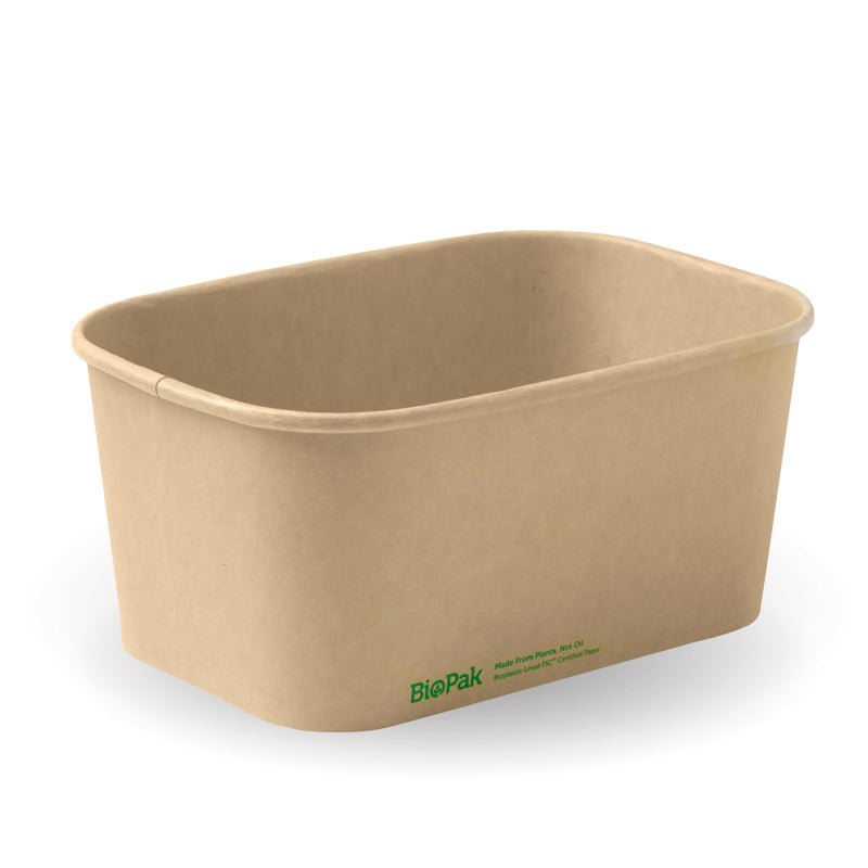 1000mL Kraft BioBoard Takeaway Base - 300pcs/Ctn - TEM IMPORTS™