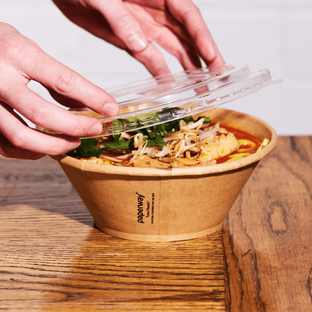 1050mL Deluxa Kraft Paper Bowl - 300/CTN - TEM IMPORTS™