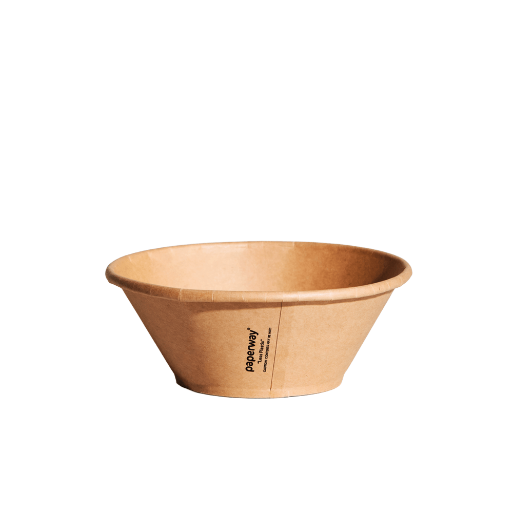 1050mL Deluxa Kraft Paper Bowl - 300/CTN - TEM IMPORTS™
