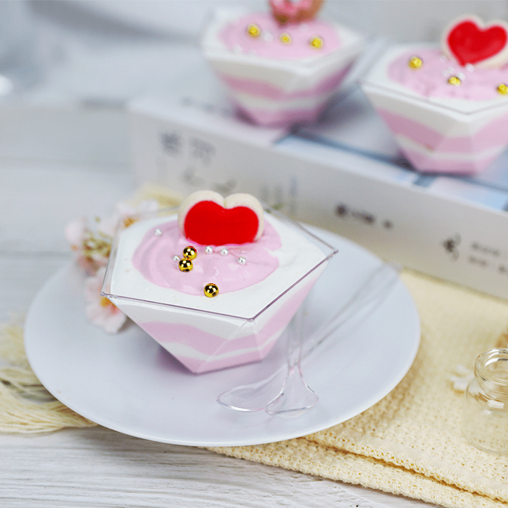 110mL Clear Mini Diamond Shape Dessert Bowl - TEM IMPORTS™