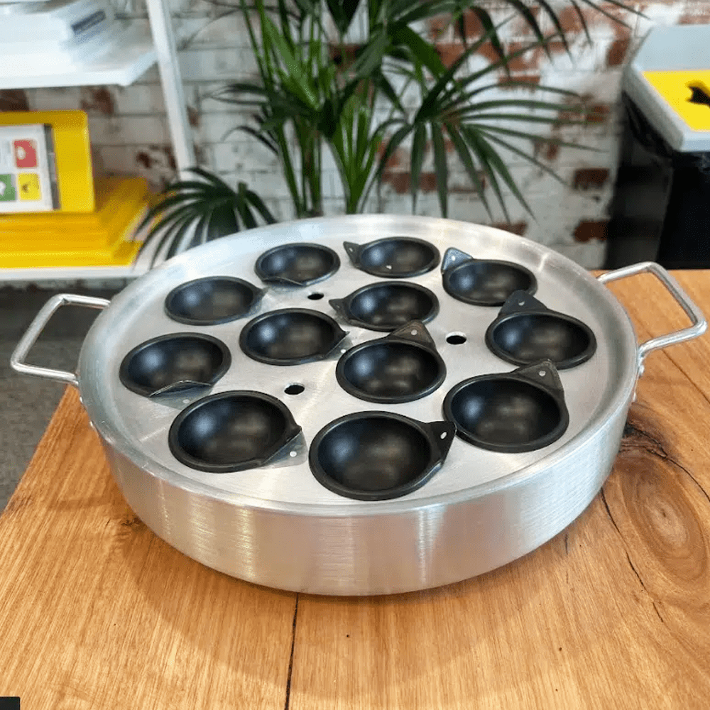 12 - Cup Aluminium Egg Poacher Induction w/Non - stick Cup - TEM IMPORTS™
