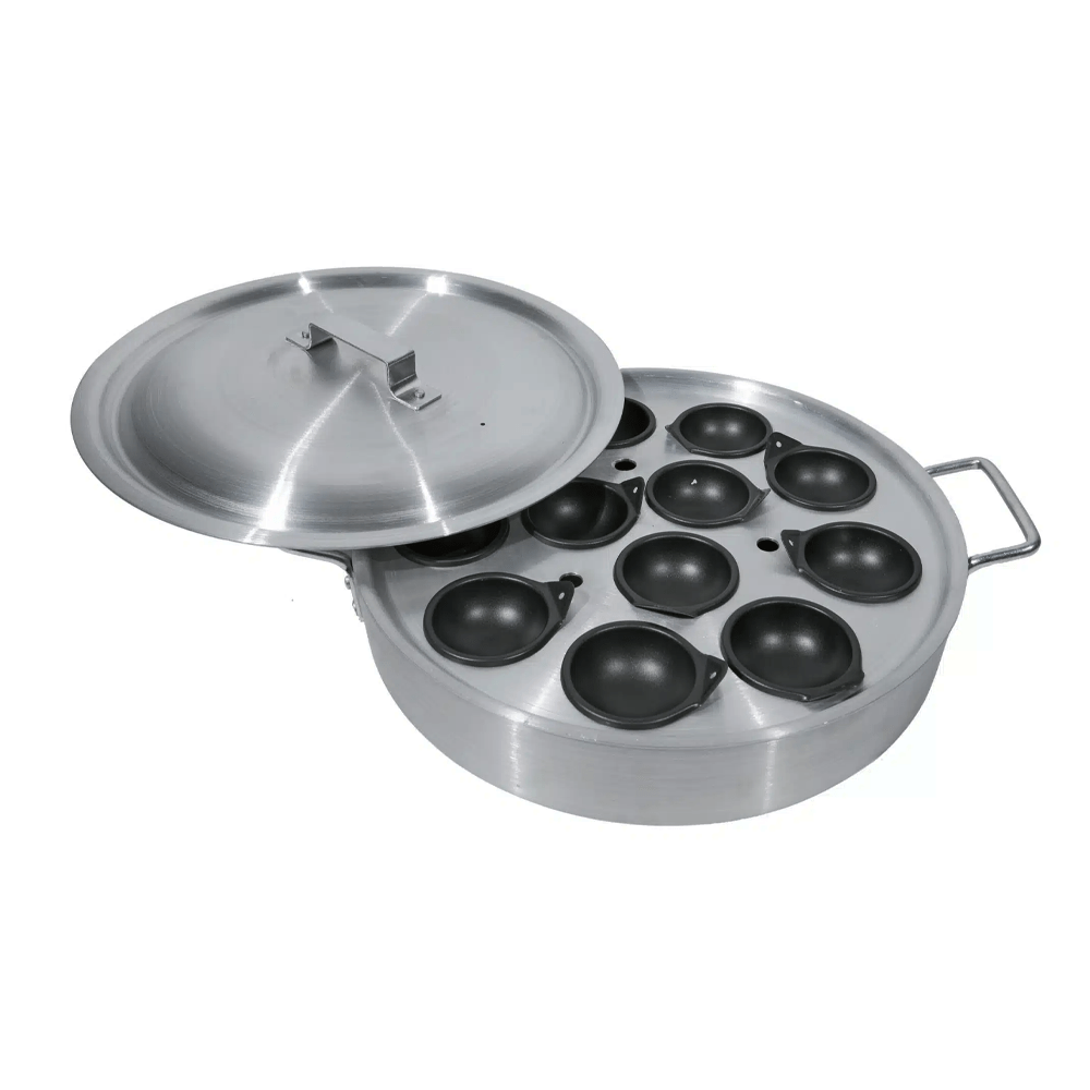 12 - Cup Aluminium Egg Poacher Induction w/Non - stick Cup - TEM IMPORTS™