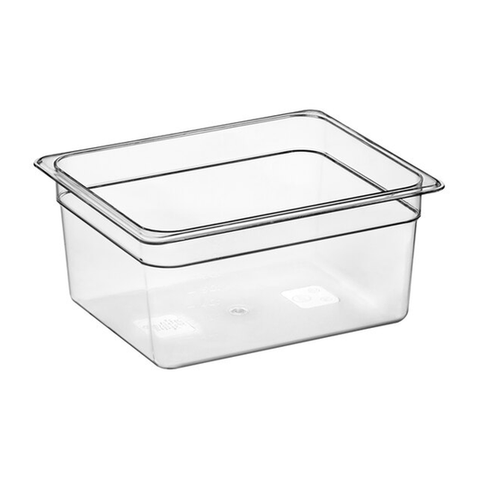 1/2 Size Clear Polycarbonate Food Pan - 150mm - TEM IMPORTS™