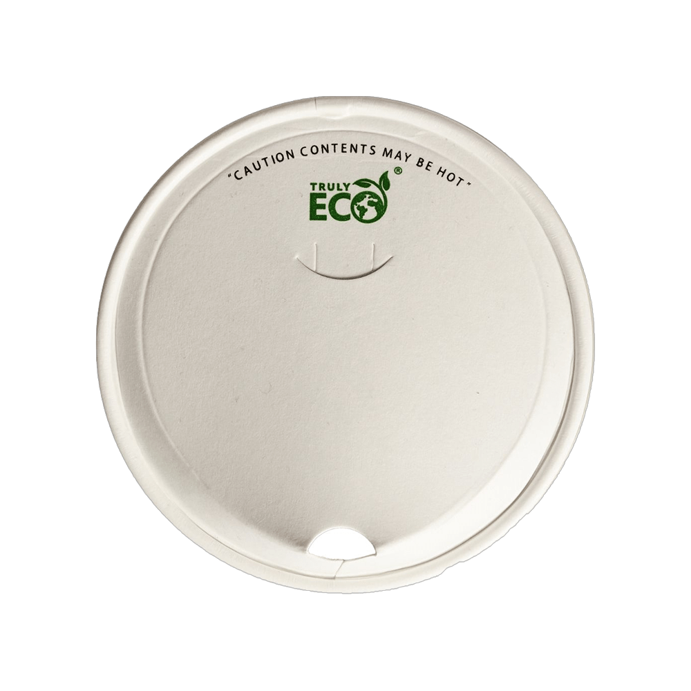 12oz (D/90mm) White Paper Sipper Lid - TEM IMPORTS™