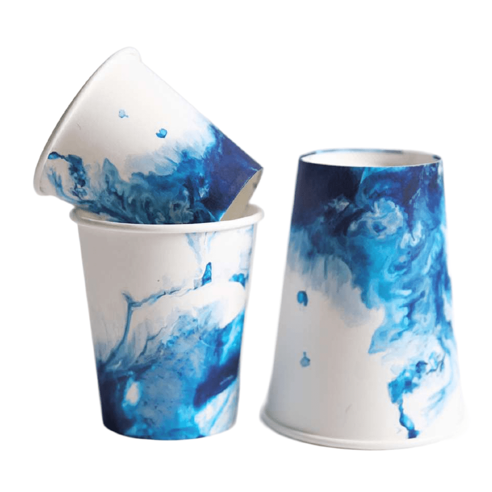12oz SPLASH OUT Aqua Water Paper Cup - TEM IMPORTS™