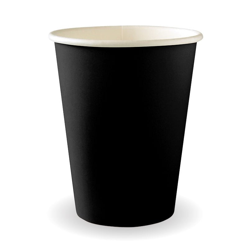 12oz/350mL (80mm) Black Single Wall BioCup - 1000pcs/ctn - TEM IMPORTS™