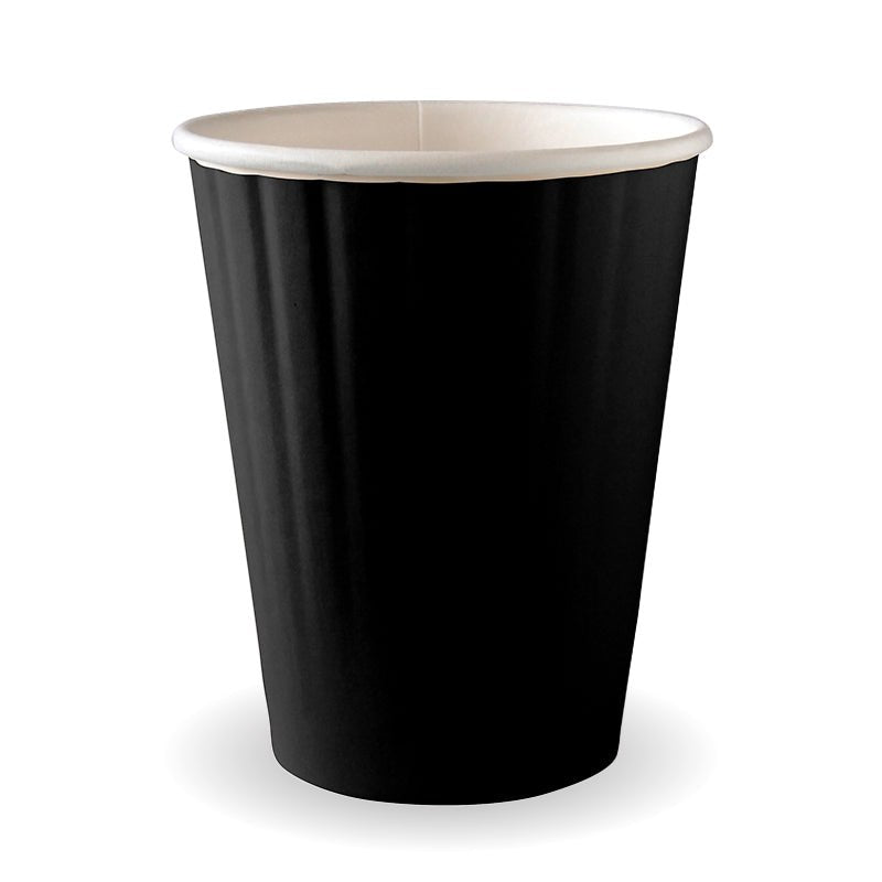 12oz/390mL (90mm) Black Double Wall BioCup - 1000pcs/ctn - TEM IMPORTS™