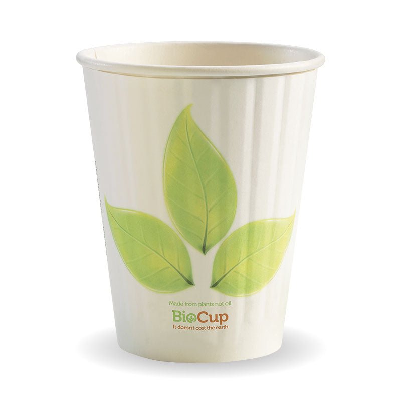 12oz/390mL (90mm) Leaf Double Wall BioCup - 1000pcs/ctn - TEM IMPORTS™