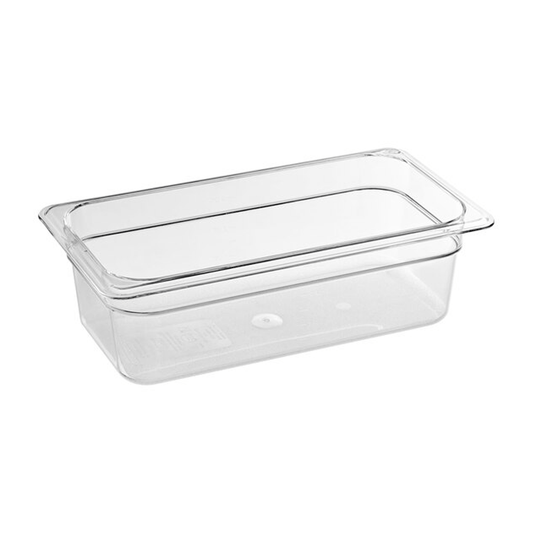 1/3 Size Clear Polycarbonate Food Pan - 100mm - TEM IMPORTS™
