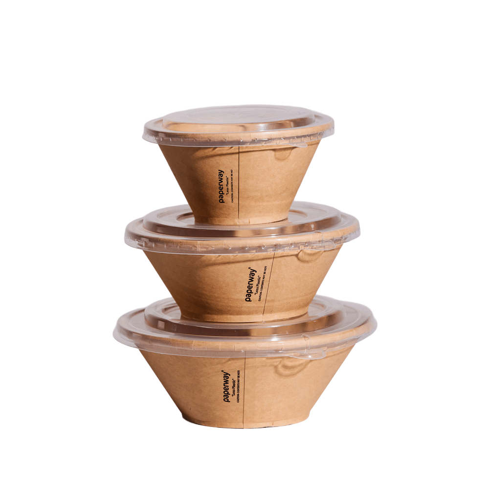 1300mL Deluxa Kraft Paper Bowl - 300/CTN - TEM IMPORTS™