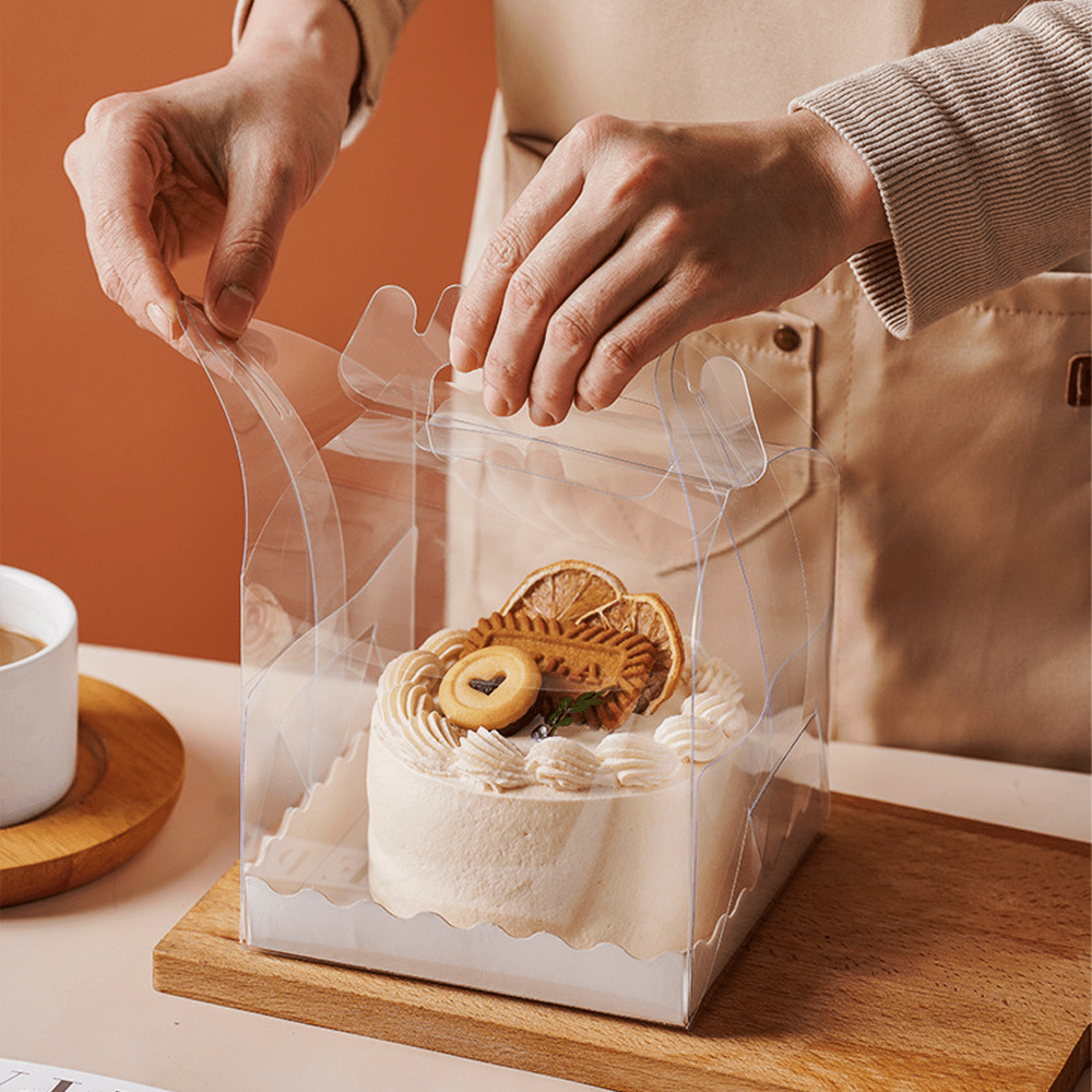 150x150x120mm Square Transparent Box With Handle - TEM IMPORTS™