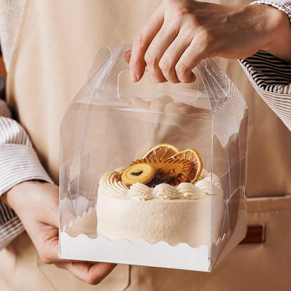 150x150x120mm Square Transparent Box With Handle - TEM IMPORTS™