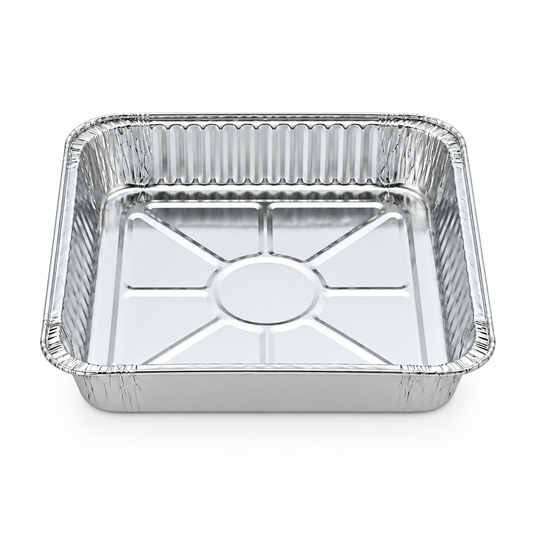1500mL Large Square Takeaway Foil Tray - 200/CTN - TEM IMPORTS™