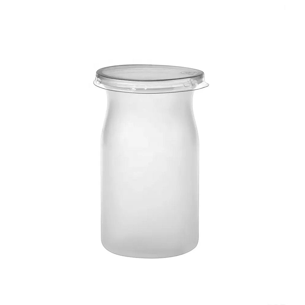 150mL Mini Transparent Matt PP Milk Dessert Bottle