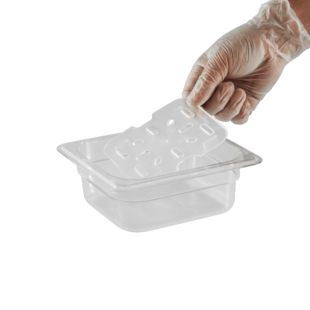 1/6 Size GN Food Pan Drain Plate - Clear - TEM IMPORTS™