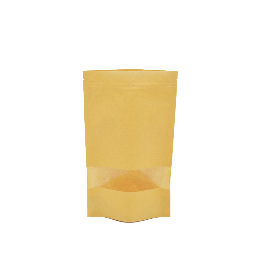 16x26 Reusable Kraft Ziplock Bag With Window