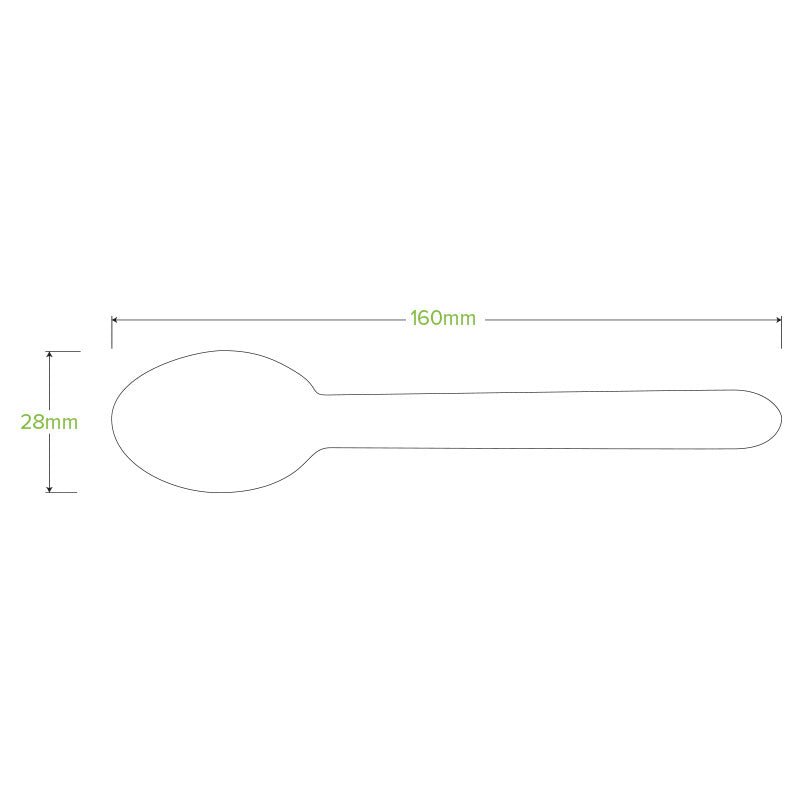 16cm Coated Wood Spoon - 1000pcs/Ctn - TEM IMPORTS™