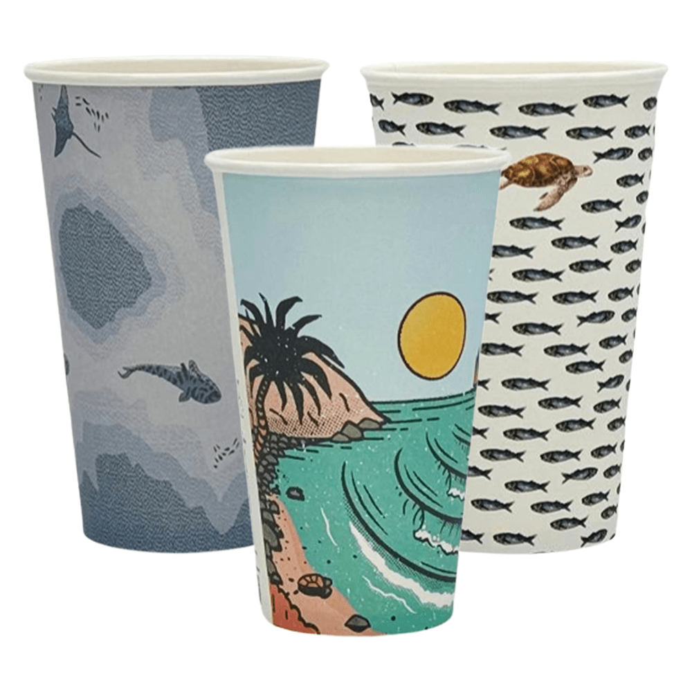 16oz (D/90mm) Australia's Wonder Single Wall Paper Coffee Cup - 1000/CTN - TEM IMPORTS™