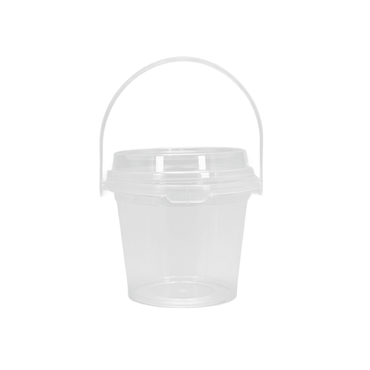 16oz/500mL Clear Fruit/Milk Tea Tamper Proof Bucket Cups - TEM IMPORTS™