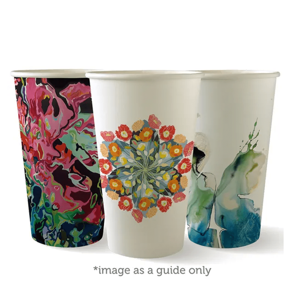 16oz/510mL (90mm) Art Series Single Wall BioCup - 1000/ctn - TEM IMPORTS™