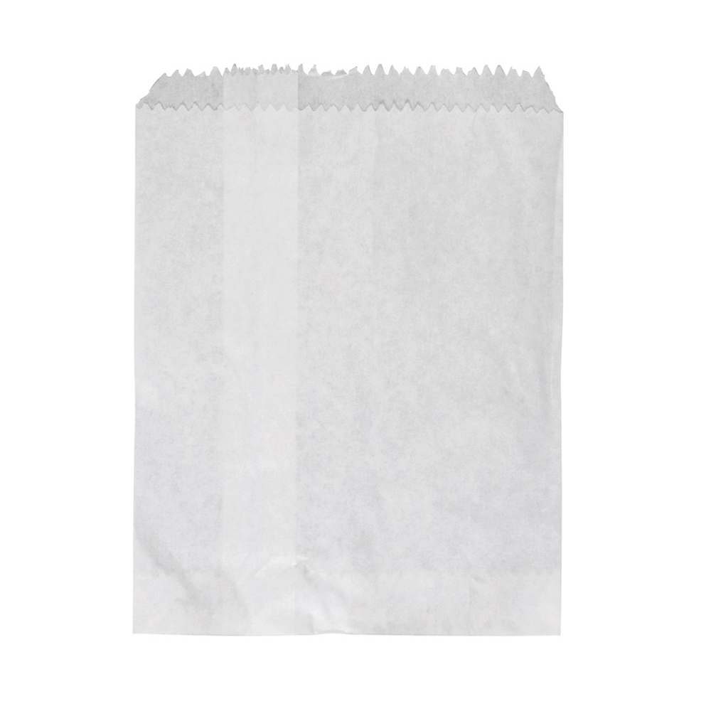1F Flat Paper Bag White 