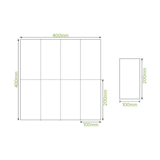 2-Ply 1/8 Fold Natural Quilted Dinner BioNapkin - 1000pcs/Ctn - TEM IMPORTS™