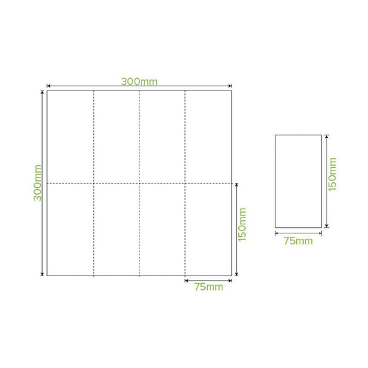 2-Ply 1/8 Fold White Lunch BioNapkin - 2000pcs/Ctn - TEM IMPORTS™