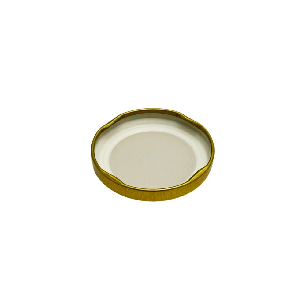 200mL Glass Jar With Gold Metal Twist Lid - TEM IMPORTS™