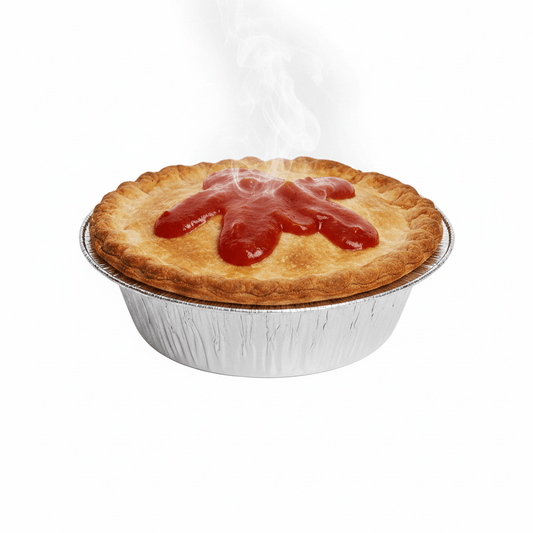 200mL Single Serve Round Base Foil Pie Case - 2000/CTN - TEM IMPORTS™