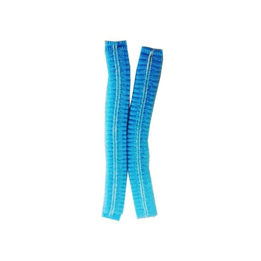 21" Elastic Disposable Hair Nets - Blue - TEM IMPORTS™