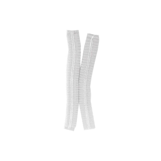 21" Elastic Disposable Hair Nets - White - TEM IMPORTS™
