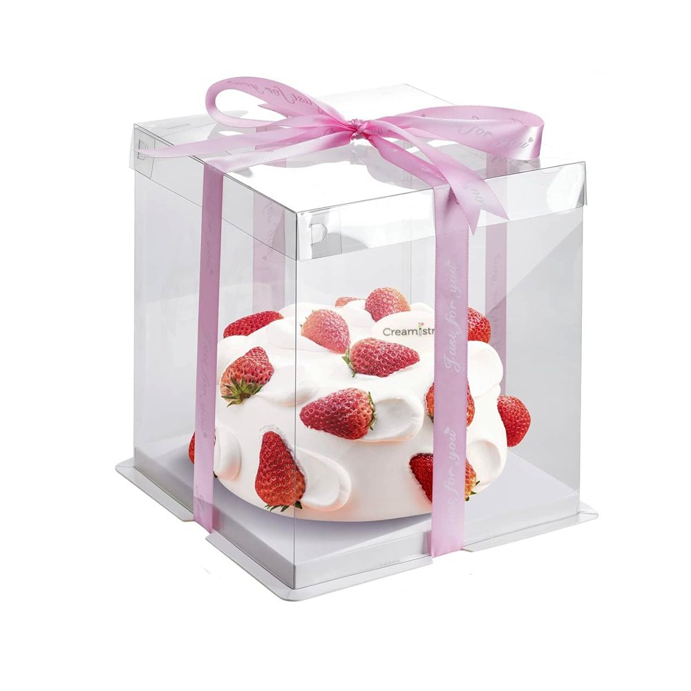 22x22x16 Transparent Square Box With Clear Lid - TEM IMPORTS™