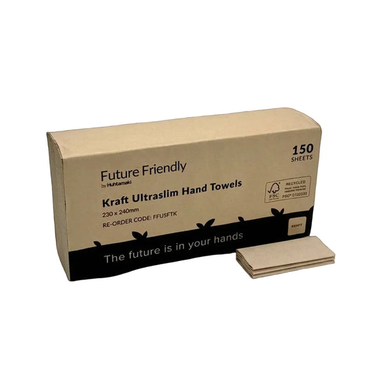 240x230mm Premium Kraft Ultraslim Hand Towels - TEM IMPORTS™