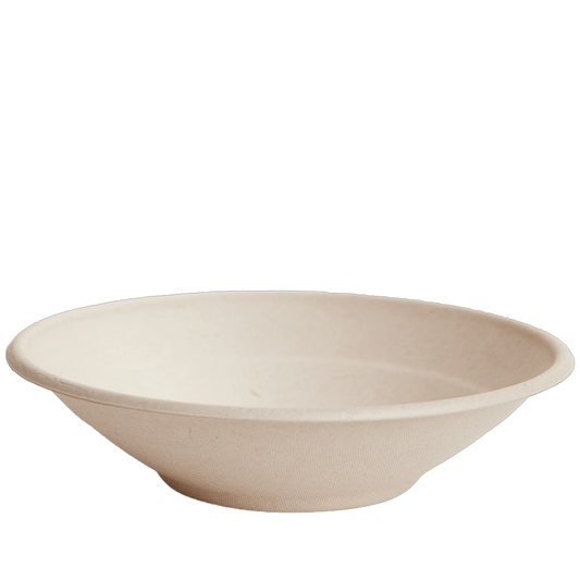 24oz/800mL Natural Sugarcane Bowl - 400pcs/CTN - TEM IMPORTS™