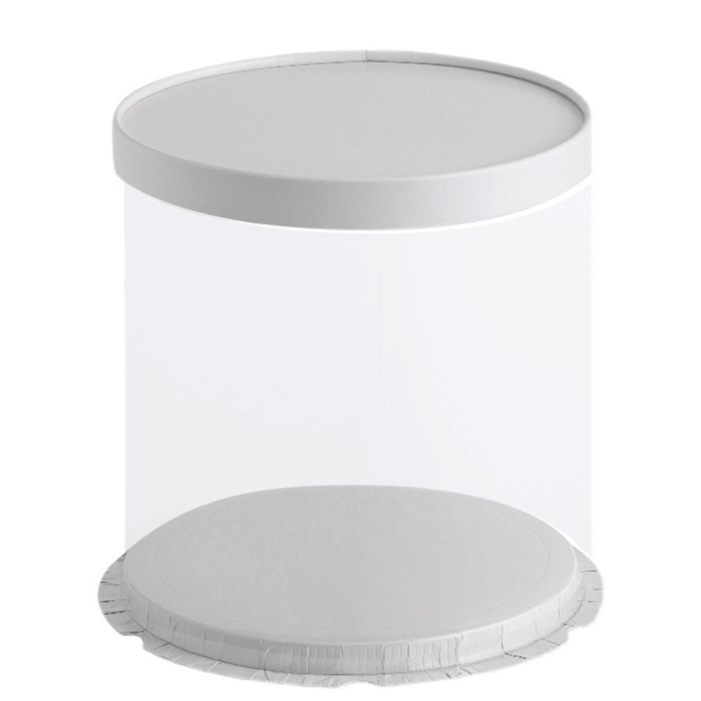 26x24 Round Transparent Box With Paper Lid - TEM IMPORTS™