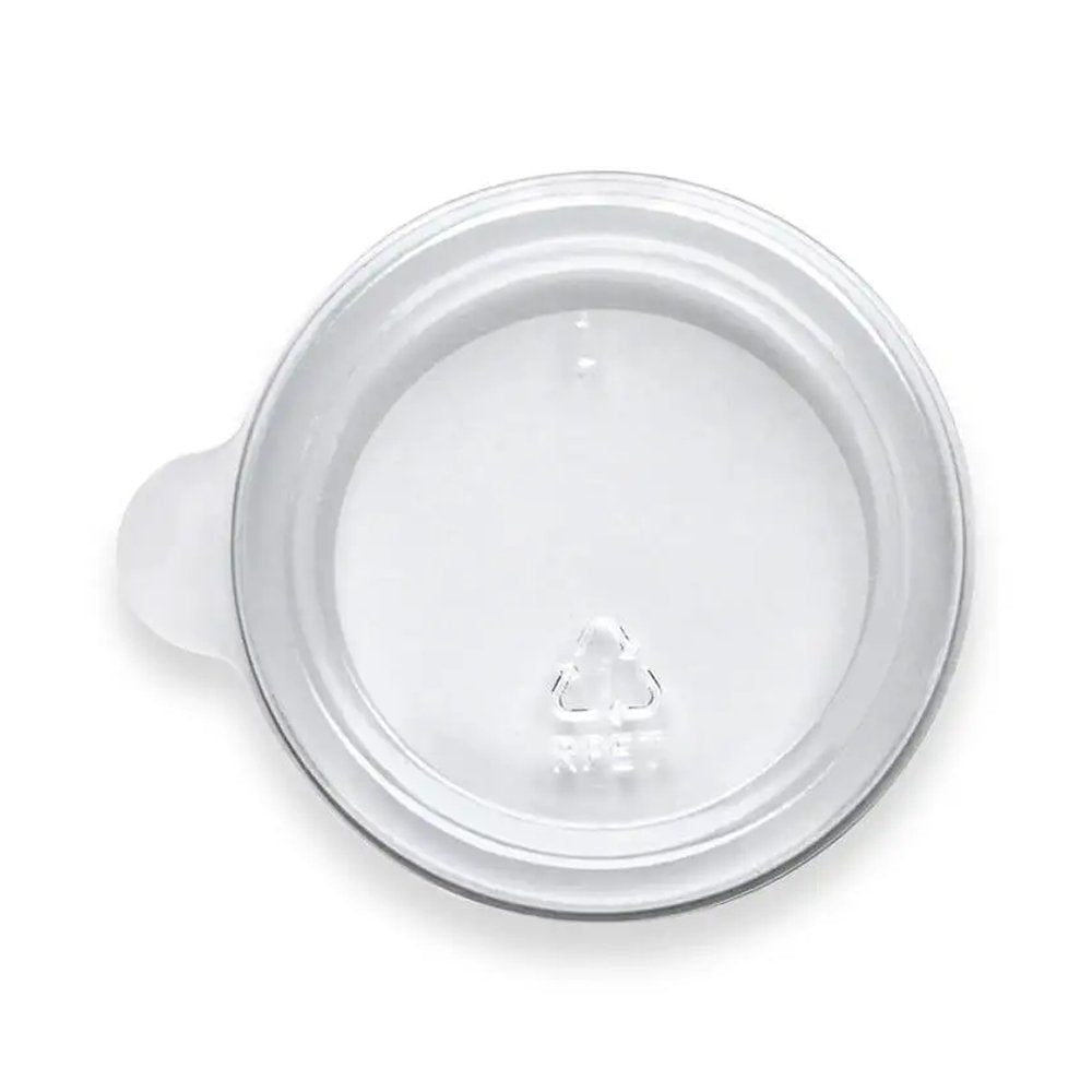 30mL Clear RPET Sauce BioCup Lid - 1000/CTN - TEM IMPORTS™