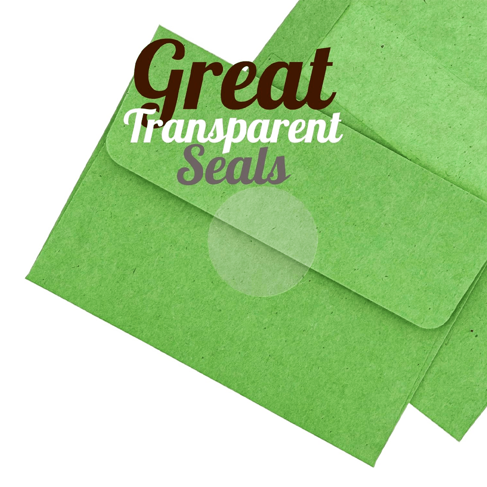 30mm Clear Round Sealing Stickers - 540PCS - TEM IMPORTS™