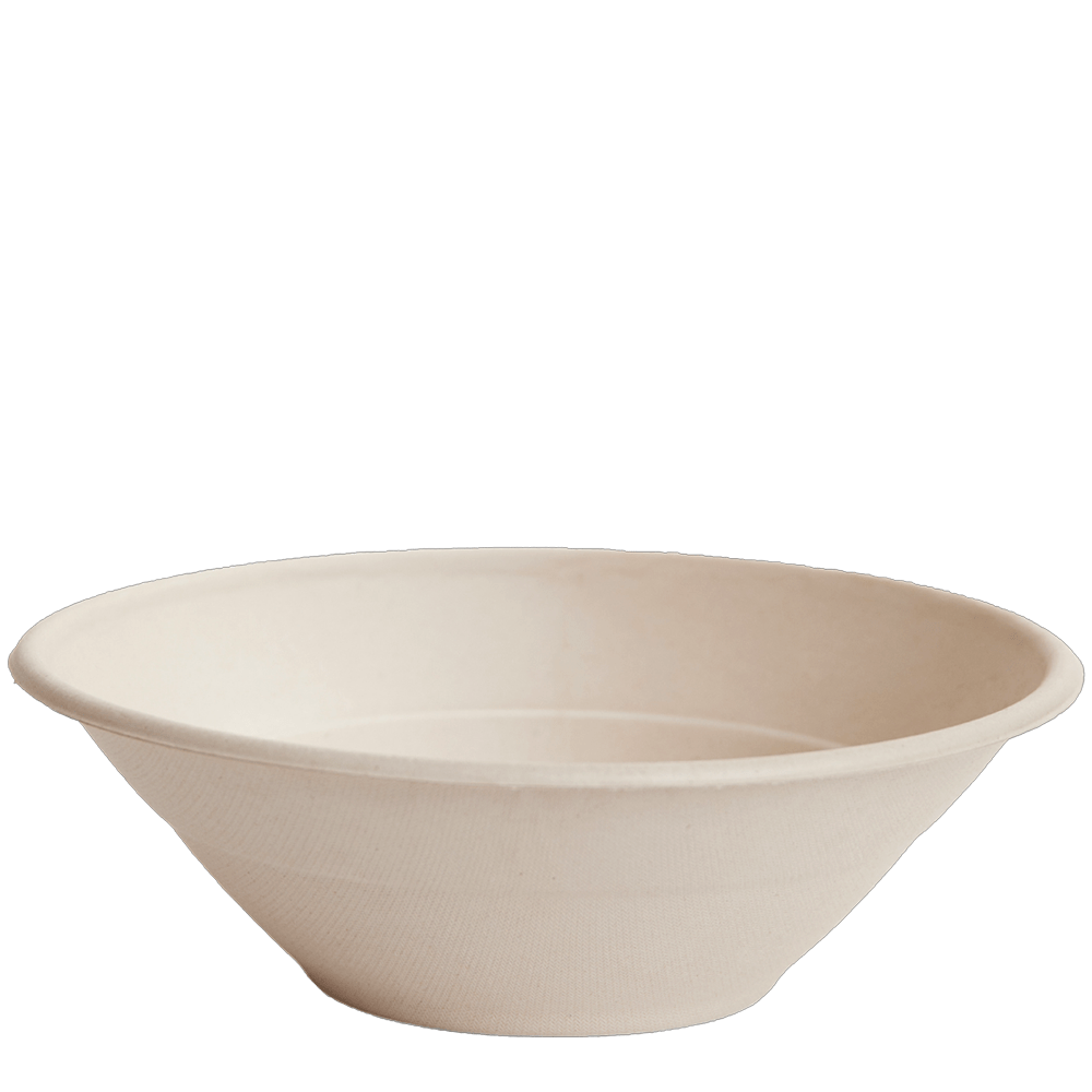 32oz/940mL Natural Sugarcane Bowl - 400pcs/CTN - TEM IMPORTS™
